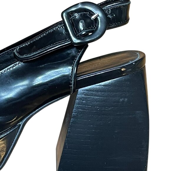 Jeffrey Campbell Glossy Black Platform Heels - Picture 6 of 14